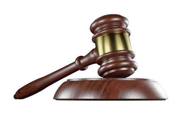 istock Wooden Gavel Isolated on a White Background. 2170228296