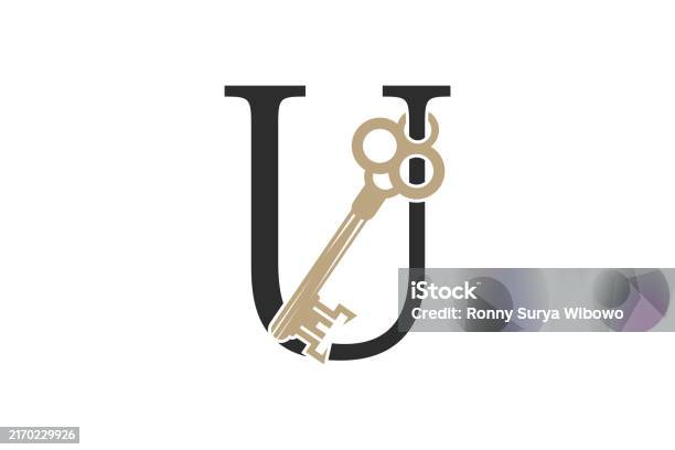Receiving Keys Lettering Key Letter Design With Combination Key And Letter Stock Illustration ...