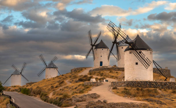 istock Windmills of Consuegra at Sunrise , Castilla-La Mancha, Spain 2170231846
