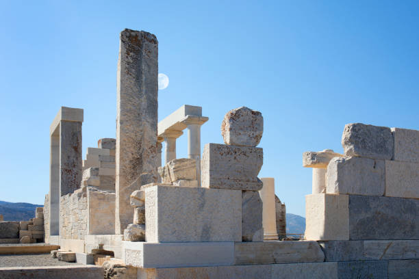 Naxos island Cyclades islands, the Temple of Demeter Greece, Greek islands Naxos island Cyclades islands, the Temple of Demeter temple of demeter naxos island greece stock pictures, royalty-free photos & images