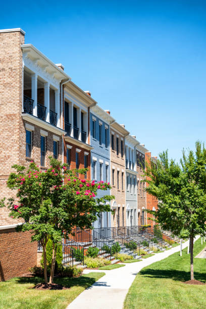 istock Newly built town houses 2170235352