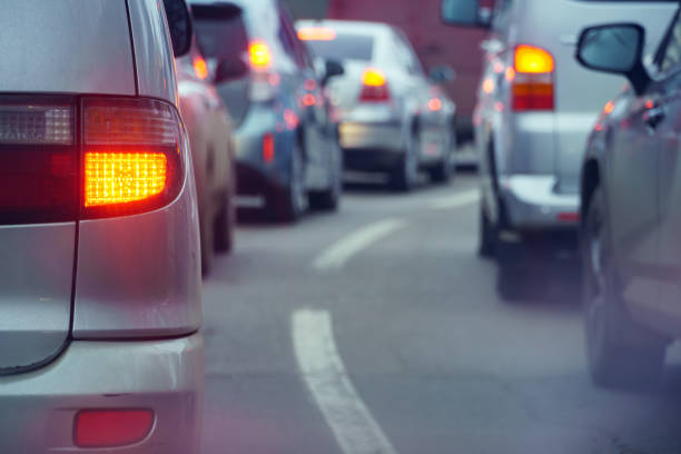 istock Busy traffic on a city road 2170241083