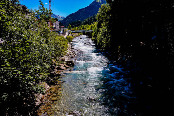 Photo picture Beautiful view of mountain river in summer