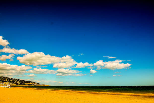 Photo picture Empty mediterranean sand beach in south france