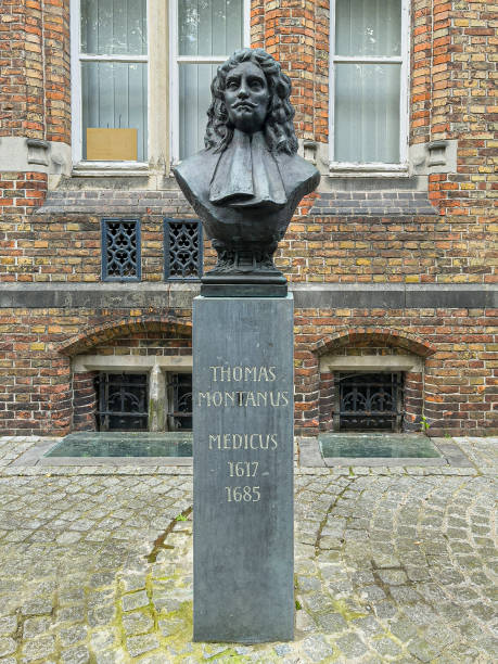 istock Thomas Montanus statue, Brugge, Flanders, Belgium 2170250554