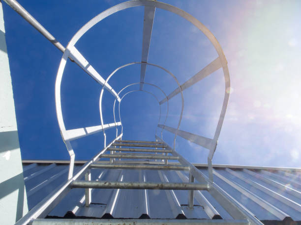 istock Sky cloudy white ladder staircase background wallpaper copy space topview abstract nature summer bright cloudscape sunlight heaven beauty season book magazine cover website template climate freedom 2170265478