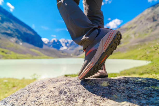 istock Men's footstep in the mountains 2170274843