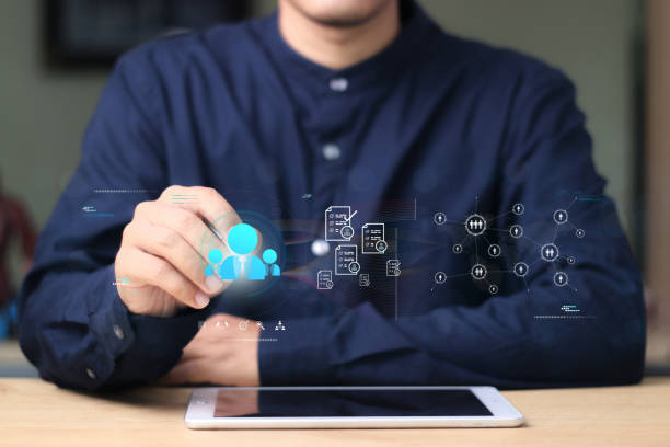 istock Human Resources HR management Recruitment Employment Headhunting Concept, Human Resources uses computers to search 2170276864