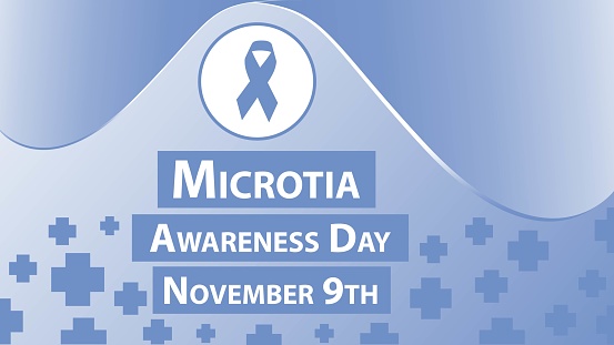 Microtiaa Microtia Awareness Day Vector Banner Design Happy Microtia Awareness ...