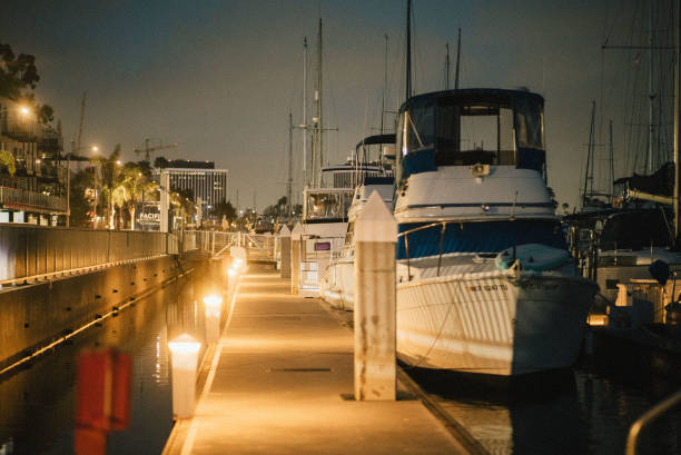 istock Marina del rey  Warm and cold colors at night 2170279757