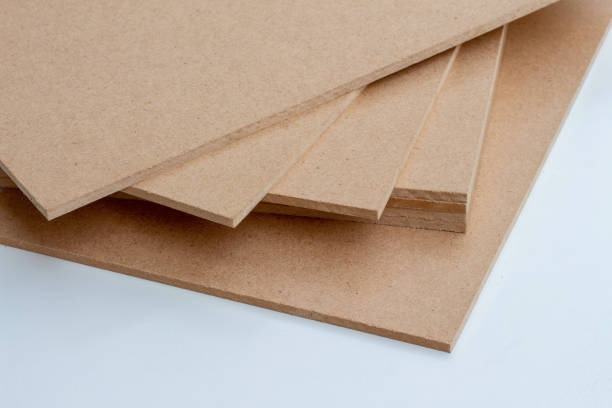 MDF board with white background, Medium Density Fiberboard (MDF) MDF board with white background, Medium Density Fiberboard (MDF), MDF board is a material that has good thermal and moisture resistance mdf planks texture stock pictures, royalty-free photos & images