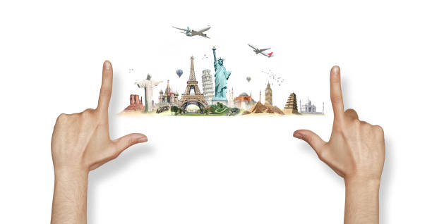istock Travel the world landmarks concept 2170284182