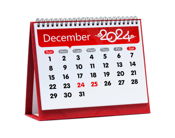 December calendar book in 2024