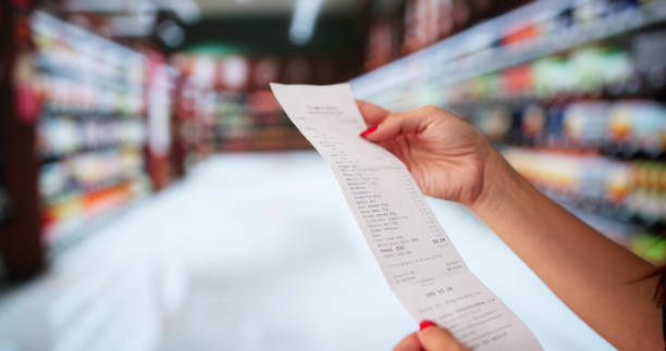 istock Supermarket Purchase Receipt At Grocery Market 2170289945