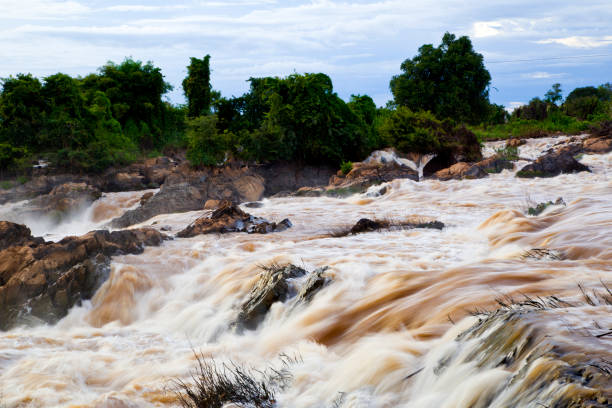 istock Li Phi Waterfall in Champasak, Southern of Laos. 2170291733