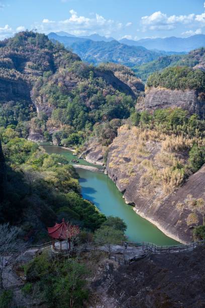 istock Scenic View of Wuyi Mountains with Pavilion 2170307370