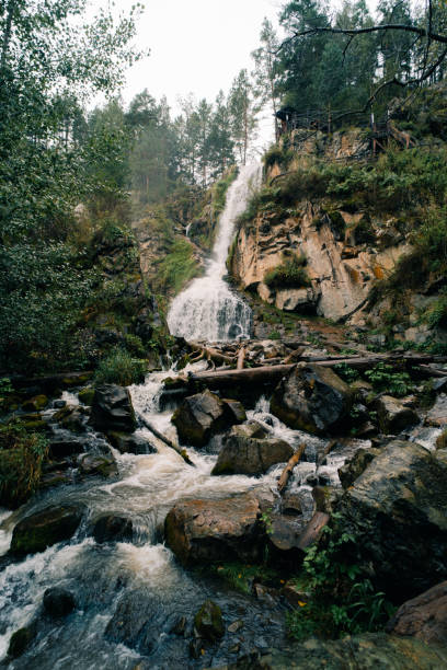 istock Waterfall in Altai Mountains territory, West Siberia, Russia 2170313186