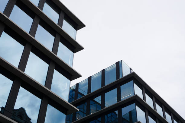 istock Low angle view of a modern building 2170314753