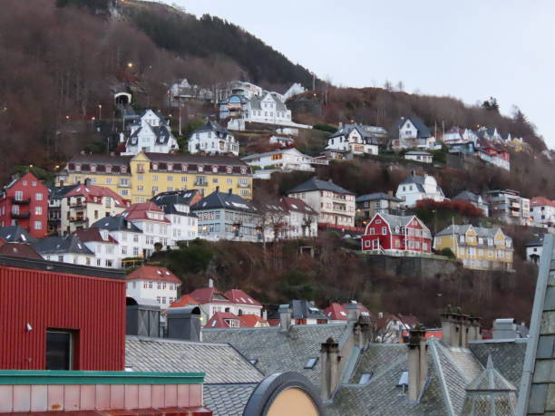 istock Bergen Mountain side going up funicular to the viewing point. 2170316383