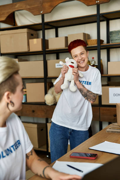 istock A joyful moment shared between a loving couple volunteering together at a community center 2170321376