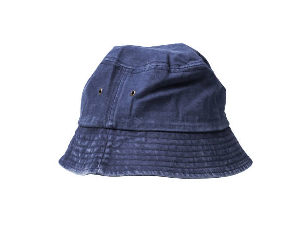 istock Blue jeans bucket hat on white background 2170325325