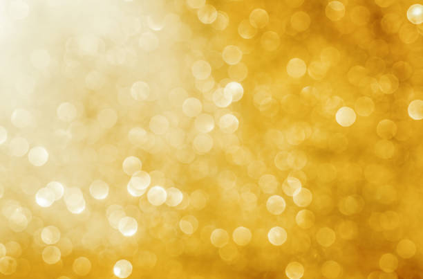 istock Christmas glowing Golden Background. Christmas lights. 2170326718