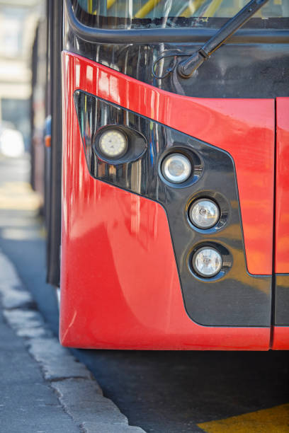 istock Public transportation bus in urban surroundings. 2170332628