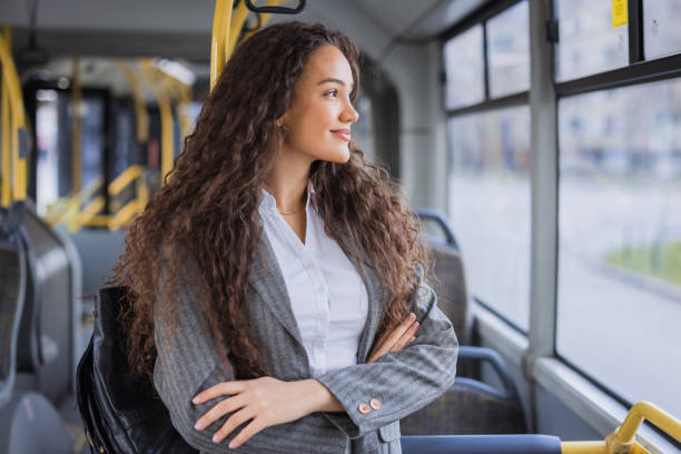 istock Female student enjoying a bus ride 2170332998