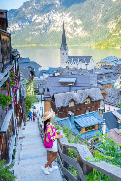 istock Exploring the charming streets of Hallstatt, Austria during a sunny summer day 2170333167