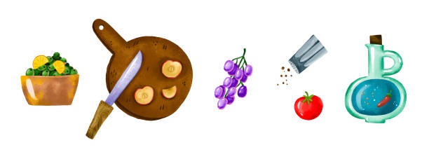 istock Set of food and products. Collection on isolated background 2170339999