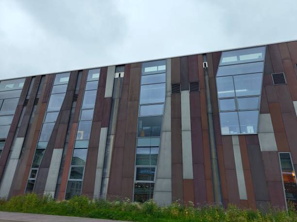 istock Contemporary Building Facade with Angled Windows 2170349116