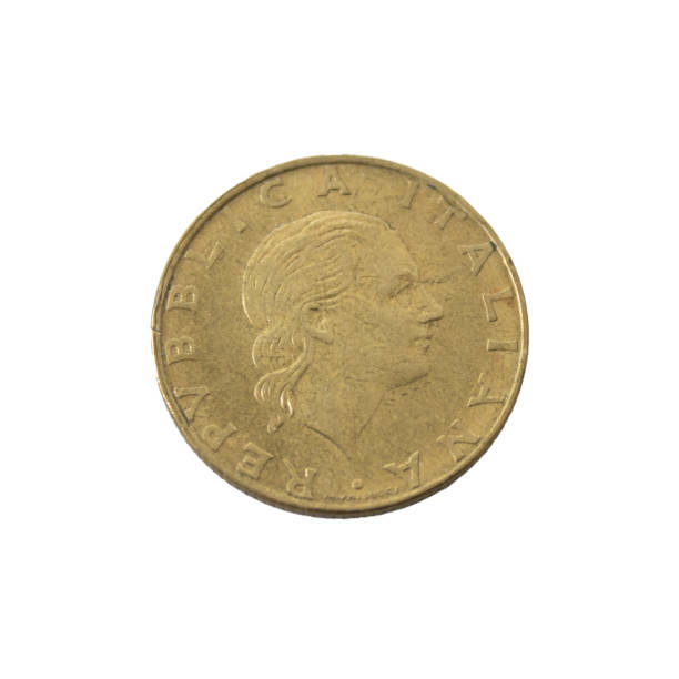 istock vintage old coin lire from italy isolated 2170358825