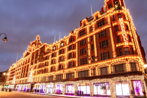 25th December 2011 London England  Harrods Christmas lights Knightsbridge London England Europe