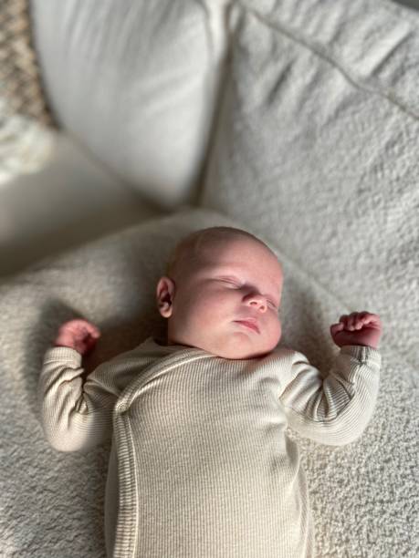 Sleeping new born baby Girl