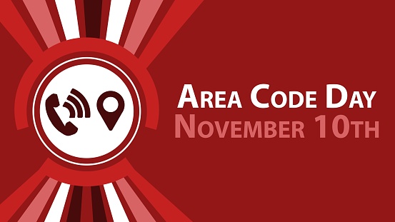 Area Code Day Vector Banner Design Happy Area Code Day Modern Minimal ...
