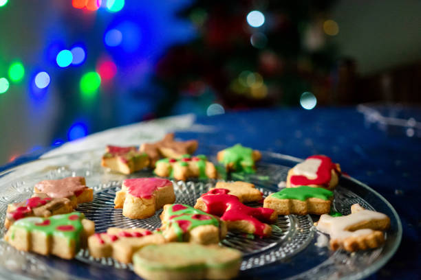 istock Christmas cookies on a plate at the table 2170378603