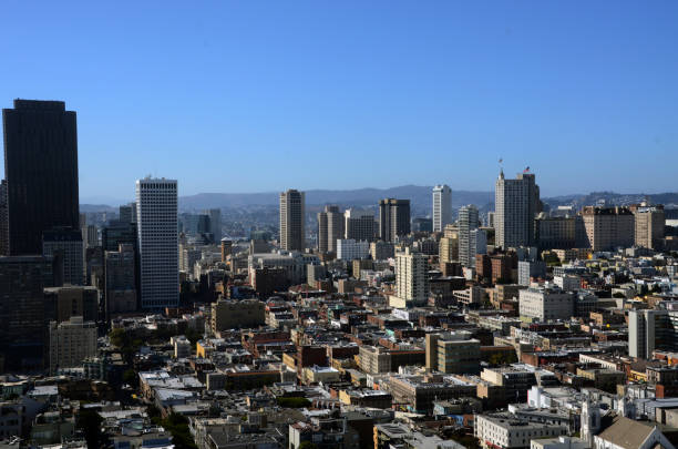 Aerial view of San Francisco, California. This location is in San Francisco, CA, USA on September 01, 2024