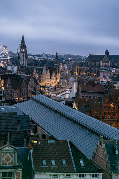 istock Ghent at night during Christmas, Belgium 2170383651