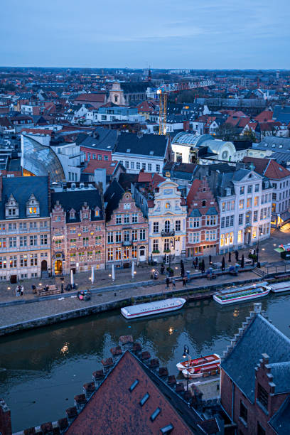 istock Ghent at night during Christmas, Belgium 2170385940