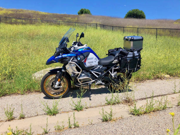 BMW R1250GS motorcycle in Los Angeles, California, USA. July 15, 2024