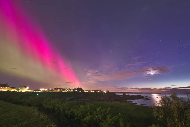 istock Aurora Borealis Over North Berwick Coastline, Scotland 2170389089
