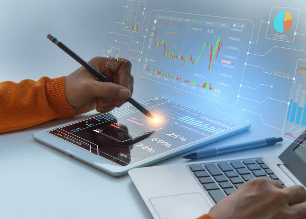 istock Data Analysis and Management System Business analysis and reporting and metric management system connected to the database for technology finance. 2170391417
