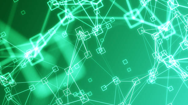 istock Shiny animated neon line and square shape isolated on dark background. Social media, internet, mobile, web, technology concepts. 2170393353