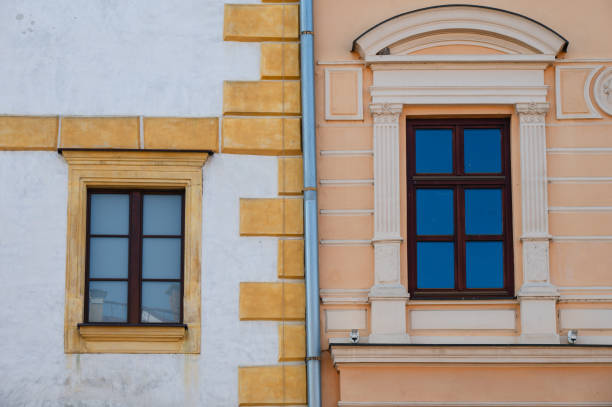 istock ornate european building facade with decorative windows 2170393520