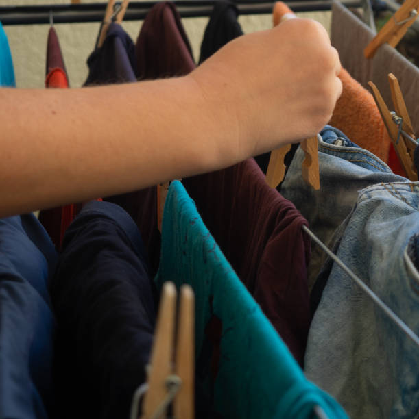 istock hanging clothes on the balcony 2170395319