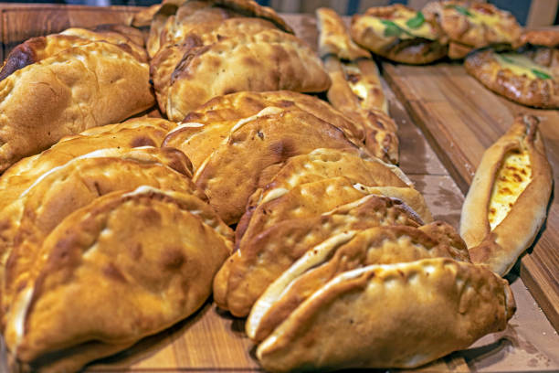istock dietary vegan products from puff pastry sprinkled with sesame seeds 2170408333