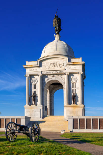 istock Pennsylvania State Memorial and Old Cannon at Gettysburg 2170414670