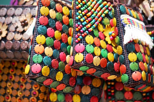 istock handcraft bags with multiple colors rounded decoration 2170417623