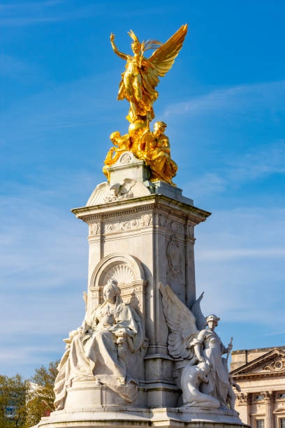 London, UK - April 2018: Queen Victoria monument in London