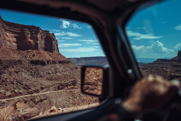 istock Off-road Shafer trail in canyon near Moab 2170424043